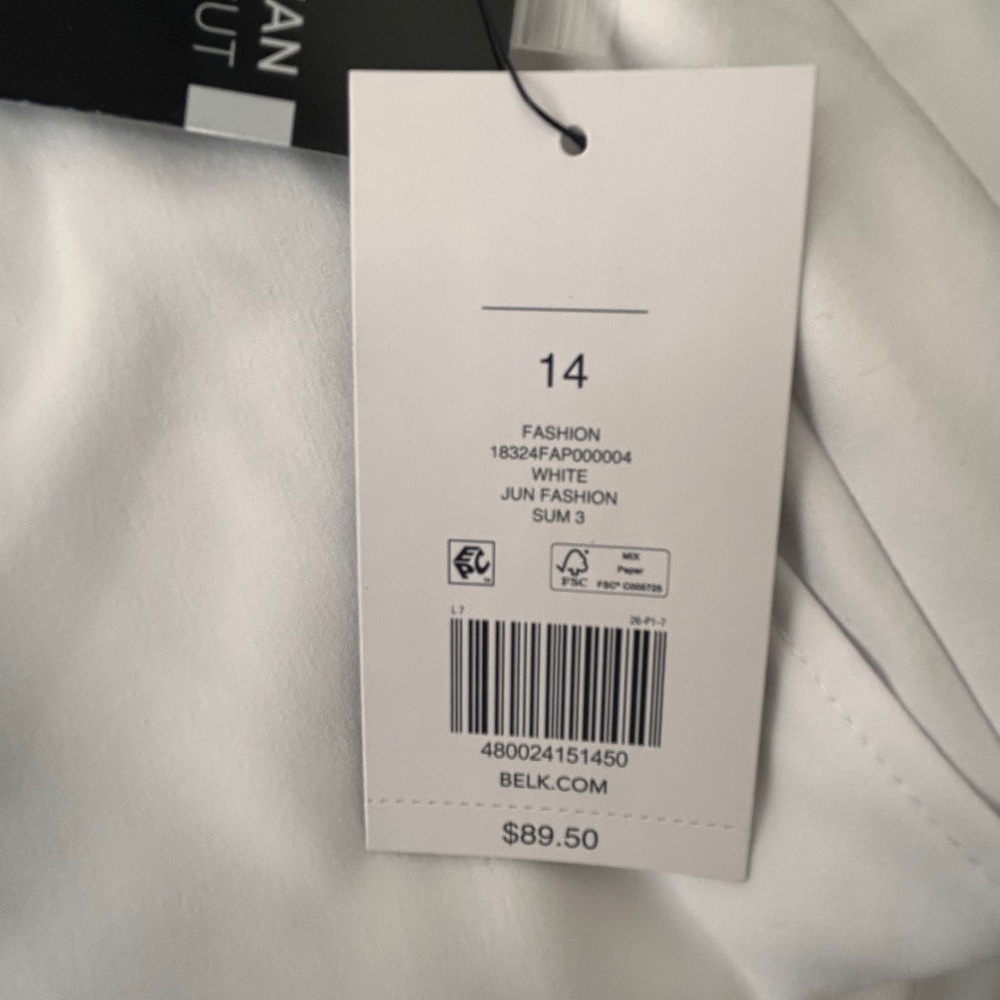 The Limited Lean Bootcut Lined Cuffed White Trouser 14 - Picture 8 of 11